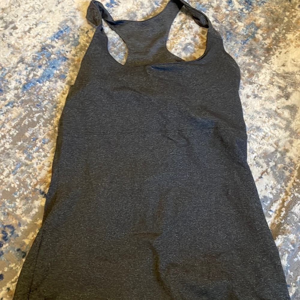 Gray Soybu tank with built in bra
